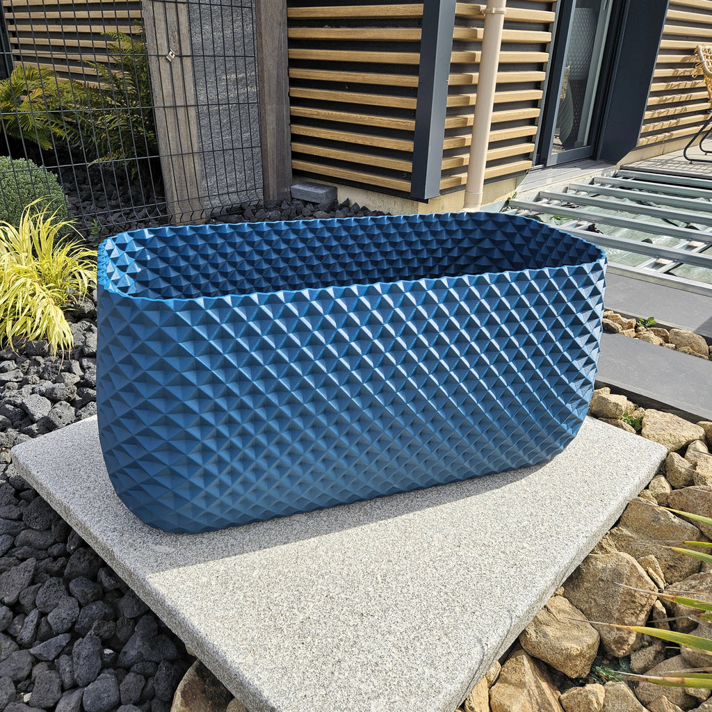Jardinière rectangle Ananas
