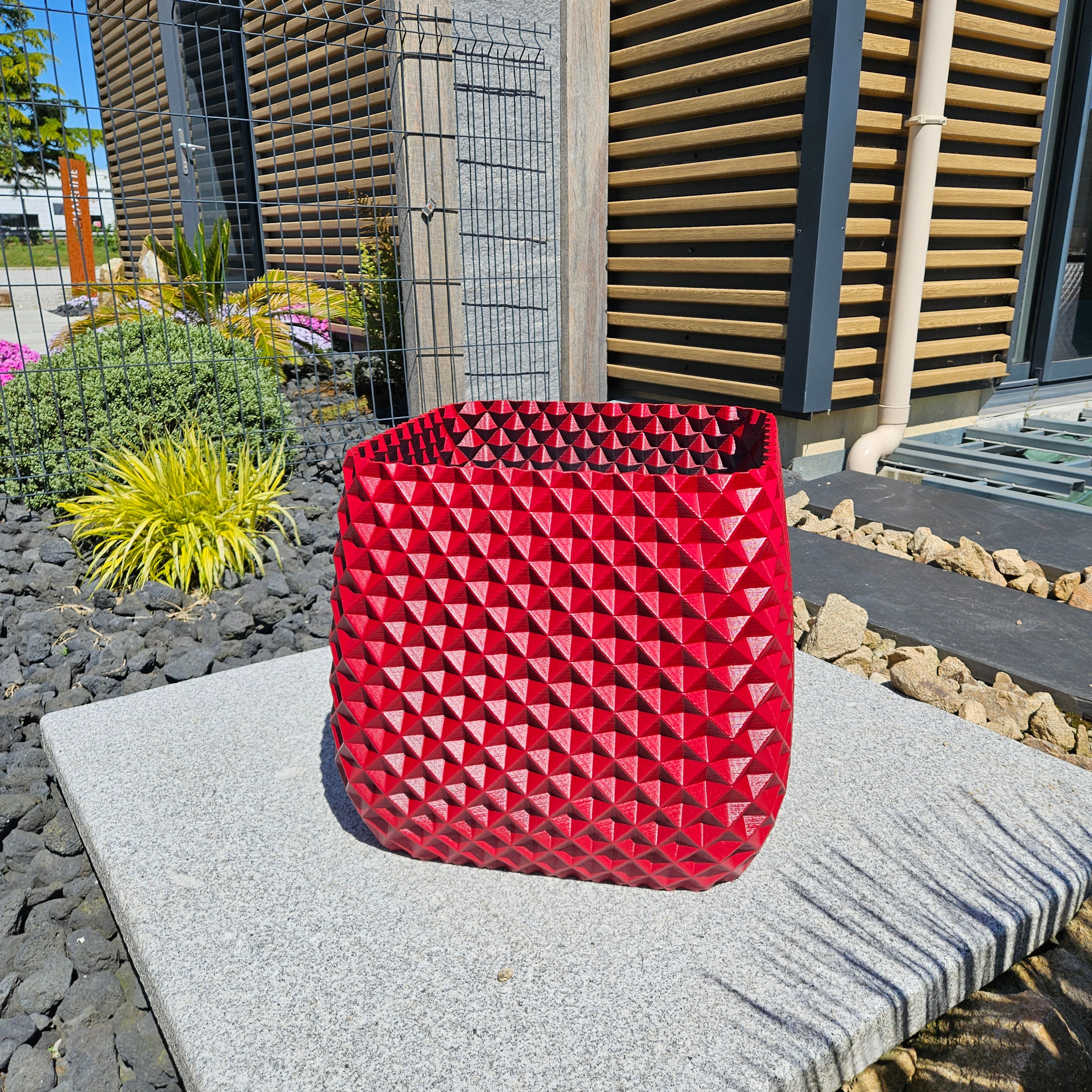 Jardinière carrée Ananas