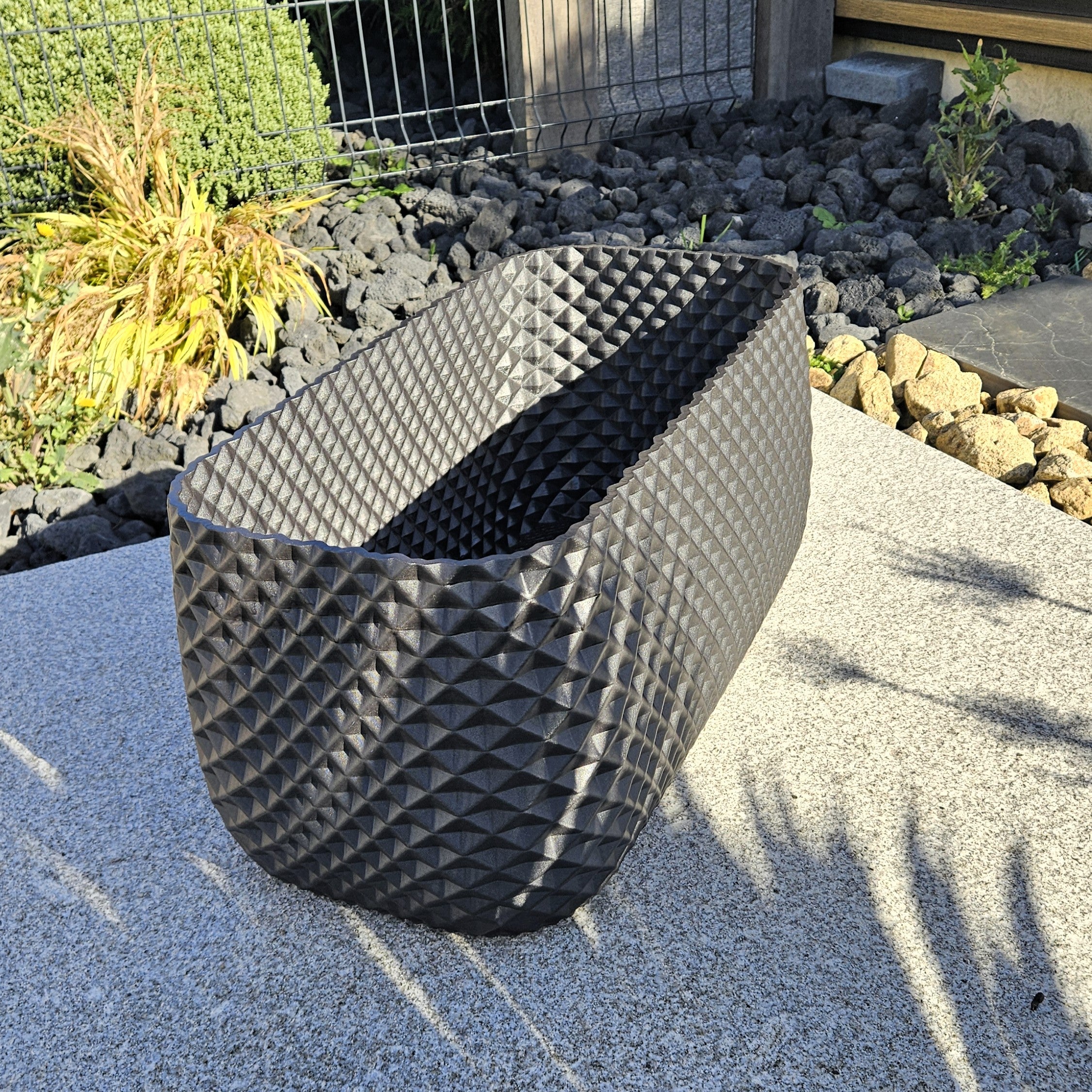 Jardinière rectangle Ananas