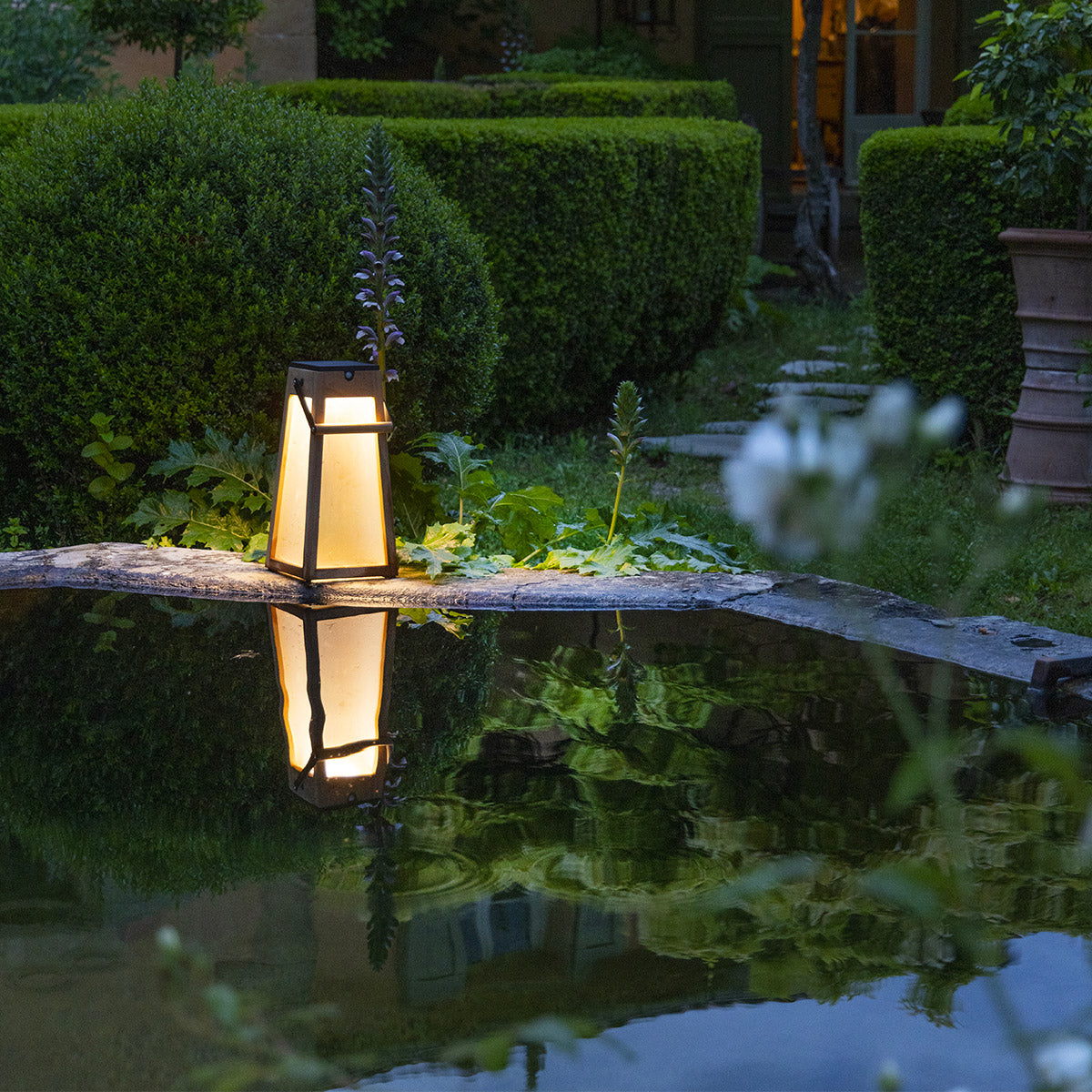 Lanterne solaire jardin Tecka 38cm