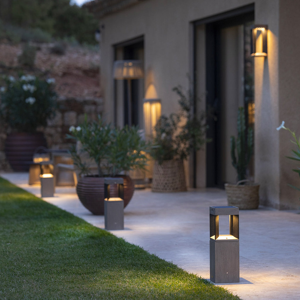 Borne solaire jardin teckalu 45cm