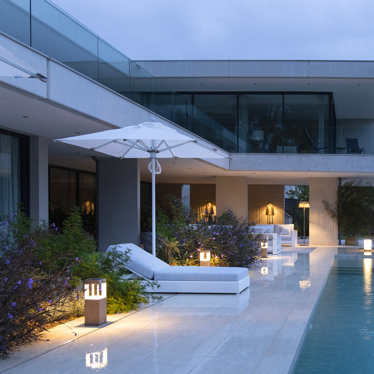 Borne solaire jardin teckalu 45cm