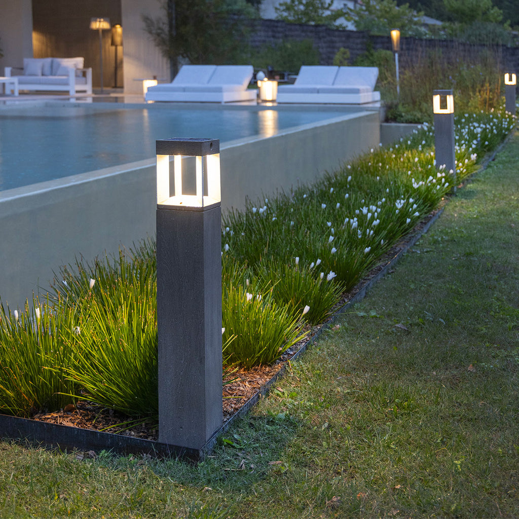 Borne solaire jardin teckalu 90cm