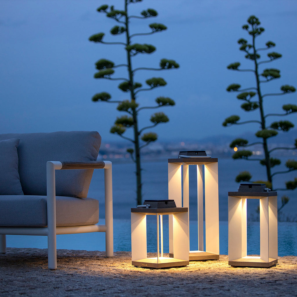 Lanterne solaire jardin Teckalu 45cm