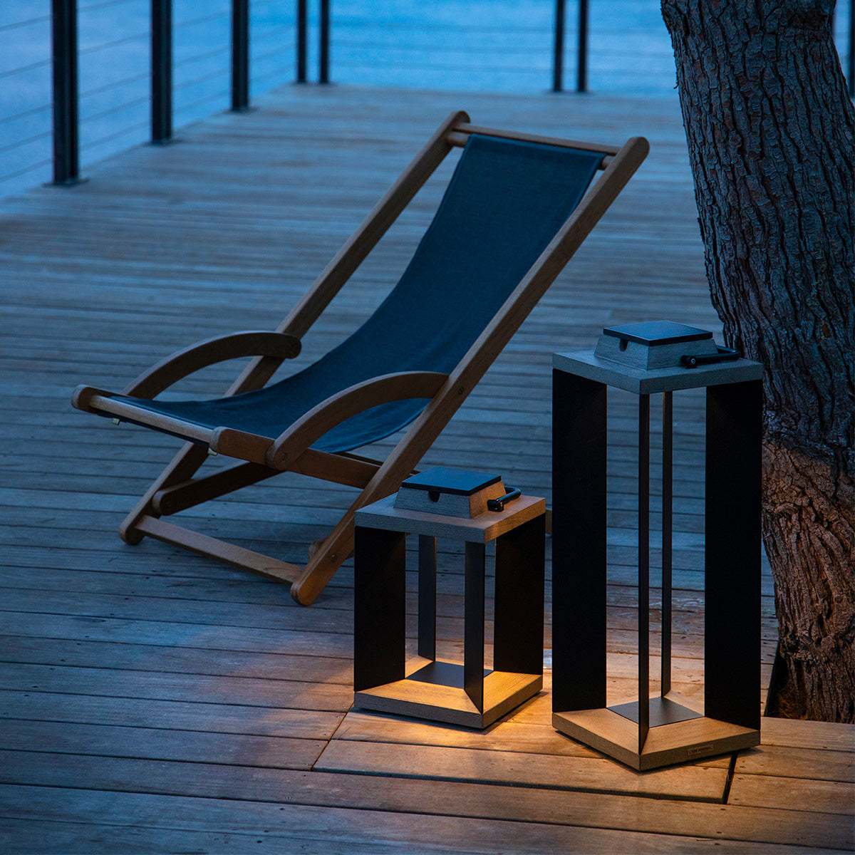 Lanterne solaire jardin Teckalu 65.5cm