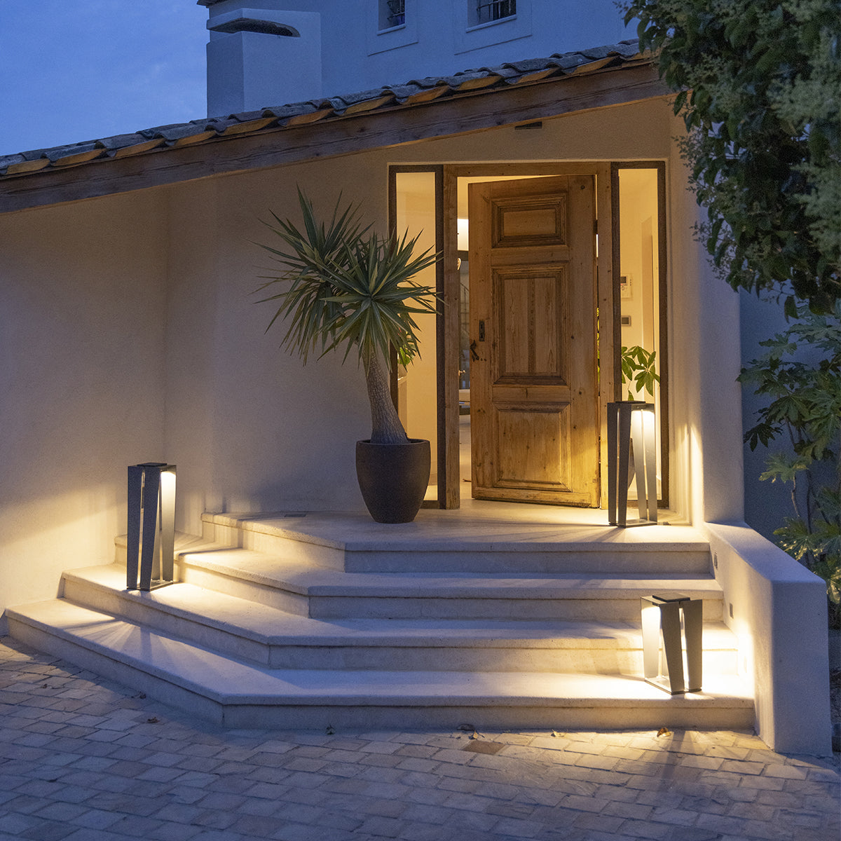 Lanterne solaire jardin Skaal 70cm