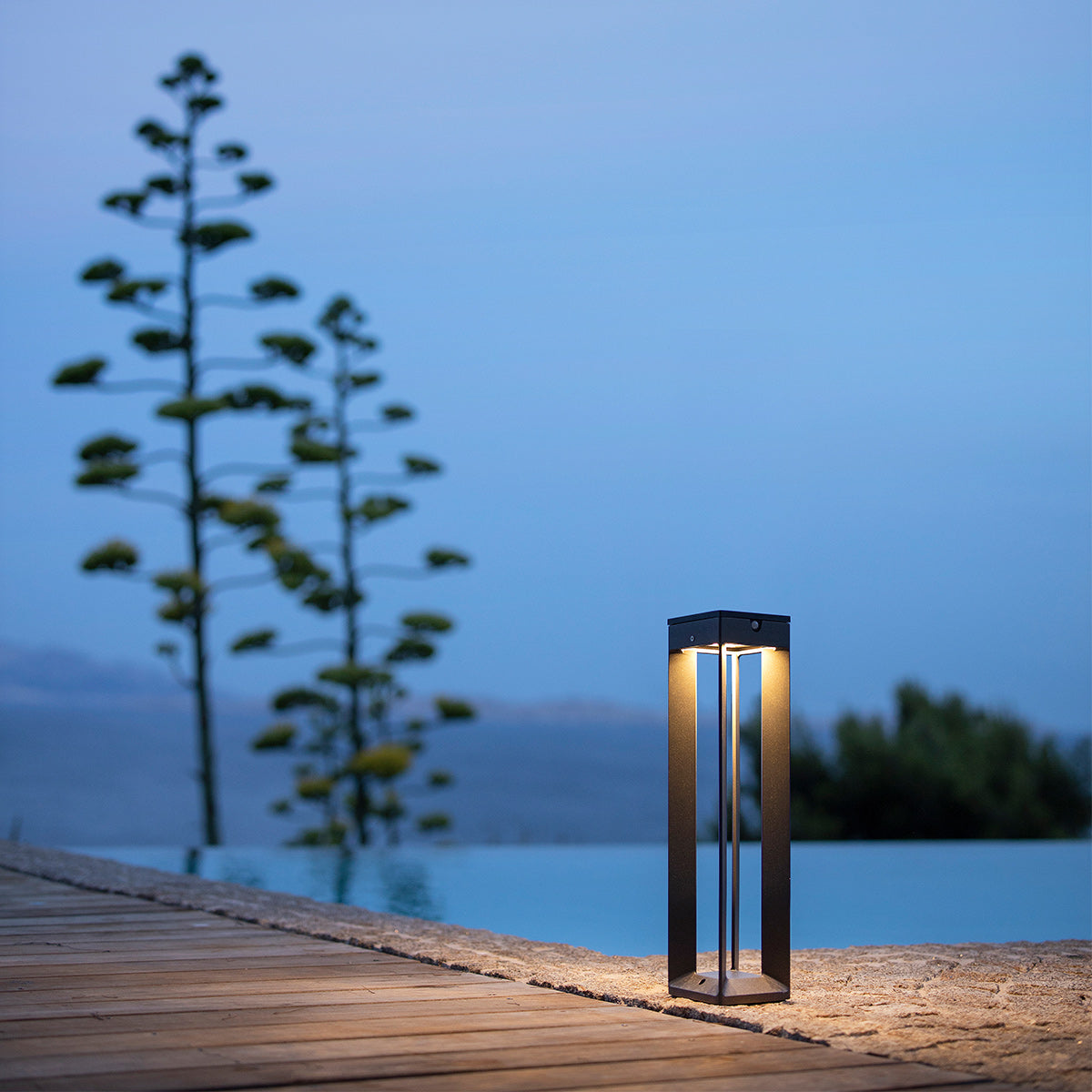 Borne solaire jardin Blade 45cm